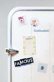 Lightly Toasted 'Highdeas' Magnetic Notepad on a refrigerator