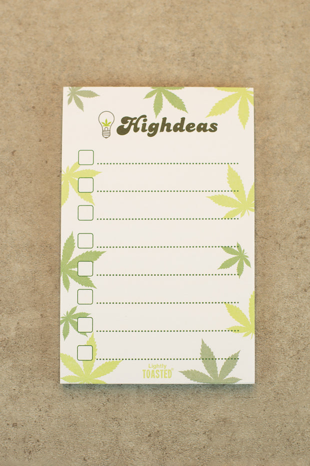 Lightly Toasted 'Highdeas' Magnetic Notepad 