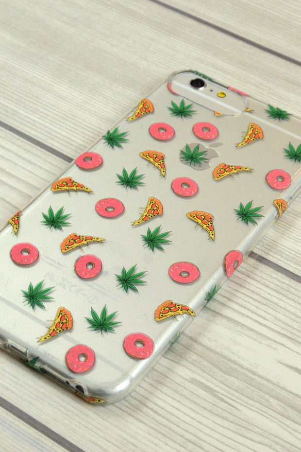 Lightly Toasted Pizza Print iPhone Case
