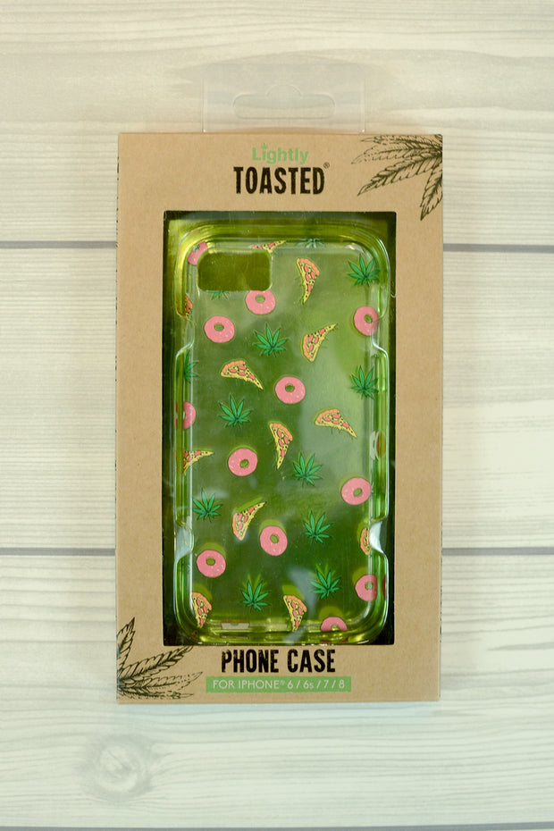 Lightly Toasted Pizza Print iPhone Case in packaging 